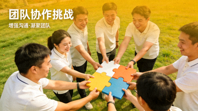 企业员工参与团队拓展运动，增强协作与沟通能力